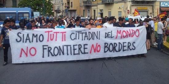 Ventimiglia, corteo 