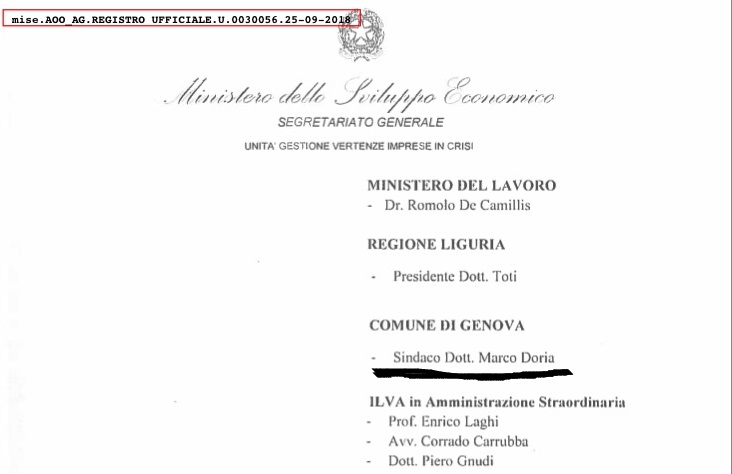 Convocazione Ilva, la gaffe del ministero di Di Maio: c'è il sindaco Marco Doria 