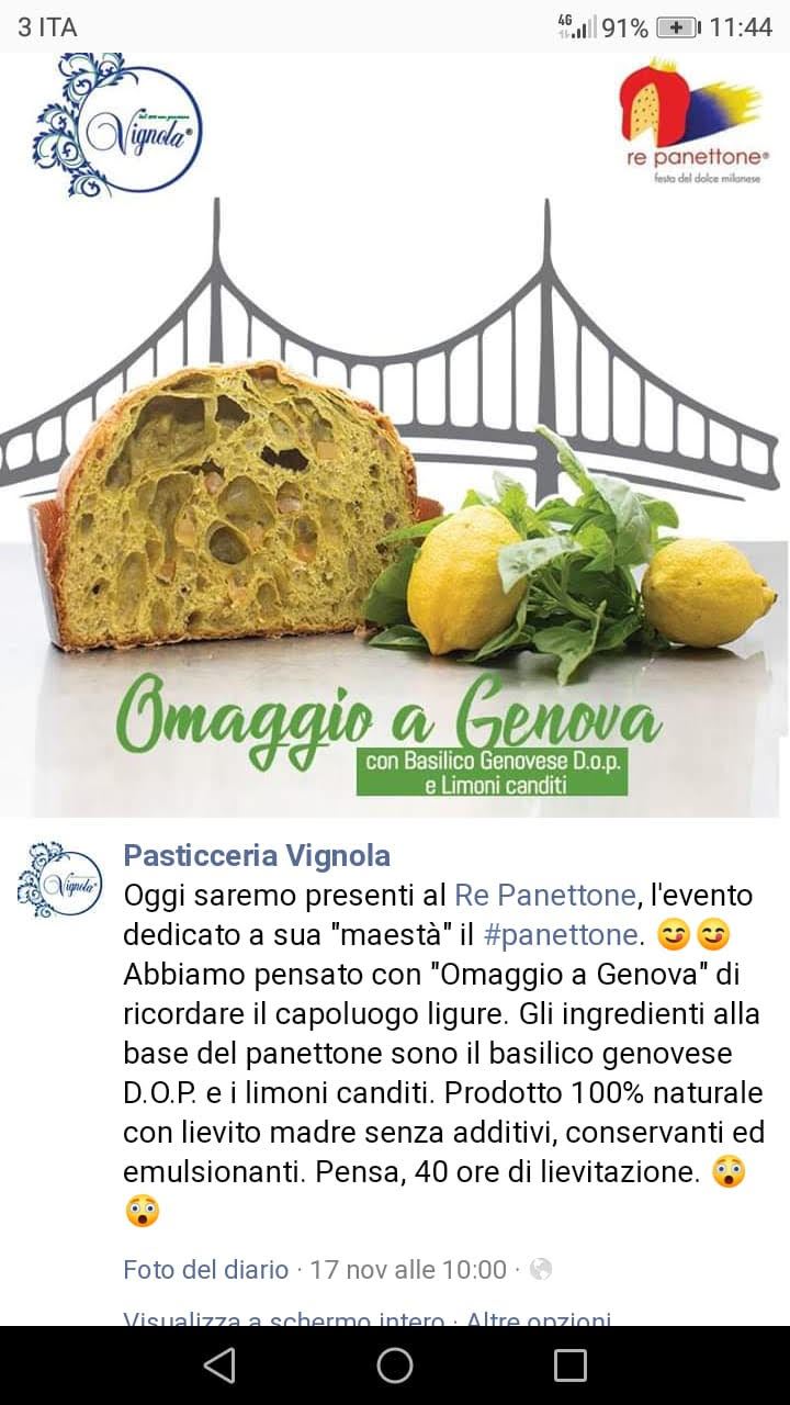 Nasce il panettone con basilico genovese dop, l'omaggio è campano