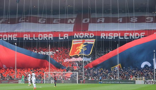 Genoa, i tifosi rossoblu ottavi in serie A per presenze al Ferraris