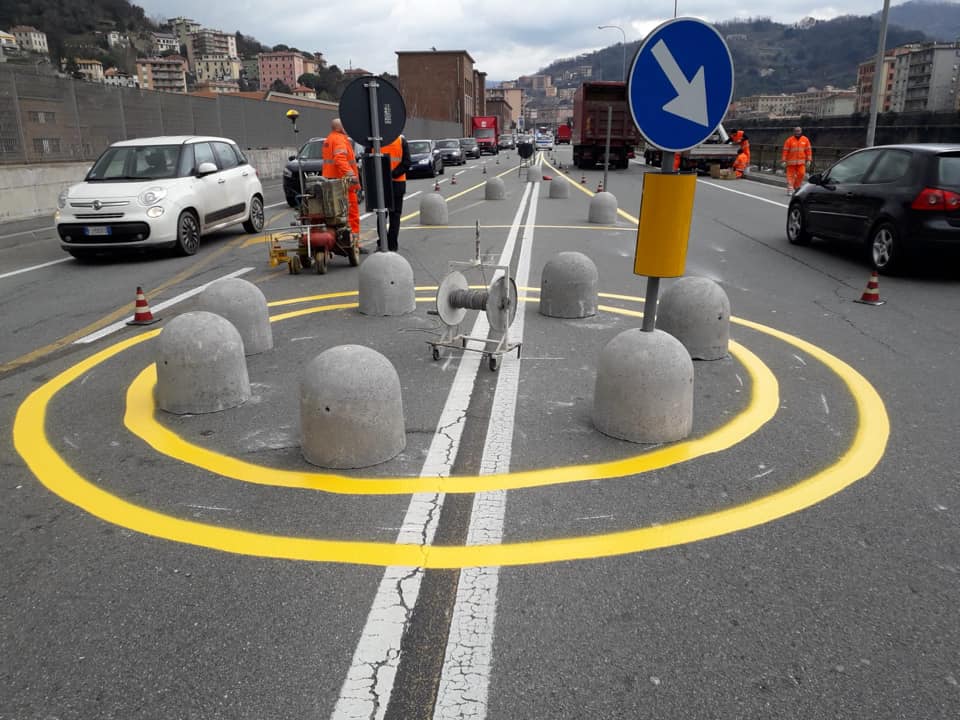 A Trasta la rotatoria 'a tempo', ecco come cambia la viabilità in Valpolcevera