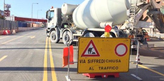 Lavori in corso, chiusa al traffico via Siffredi. Come cambia la viabilità nel Ponente