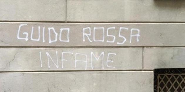 Scritte contro Rossa: sequestrati filmati videosorveglianza. Indaga la Digos