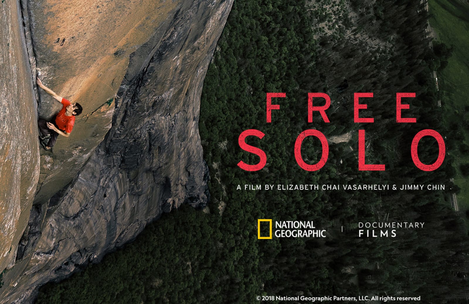 Martedì 5 marzo la proiezione di Free Solo, film di arrampicata estrema che ha vinto l'Oscar