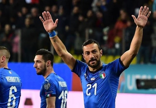 Quagliarella ringrazia Mancini e i compagni della Sampdoria: 