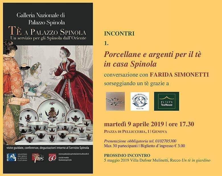 'Porcellane e agenti per il tè in casa Spinola', conversazione con Farida Simonetti