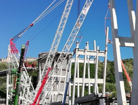 Cantiere ponte: emissioni sotto controllo, qualche sforamento nei rumori