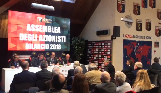 Genoa, migliorano i conti. Bilancio chiuso, passivo di 3,9 milioni