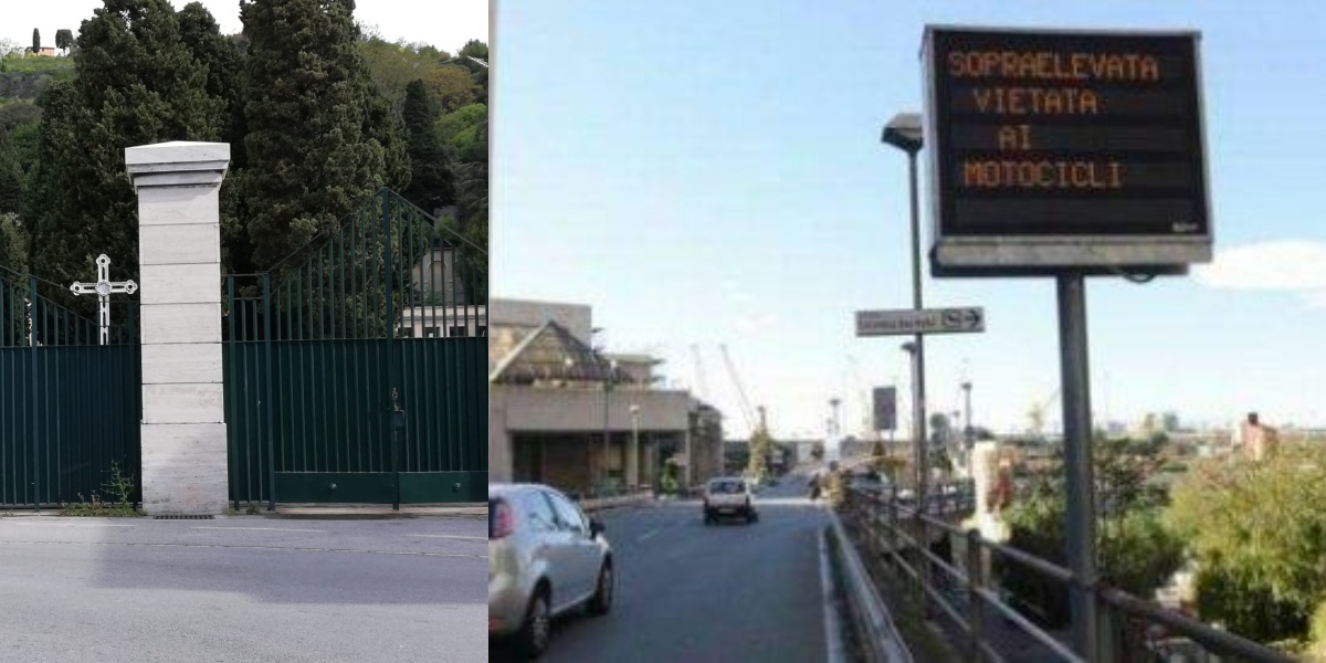 Vento di burrasca su Genova: domenica sopraelevata vietata alle moto e cimiteri chiusi