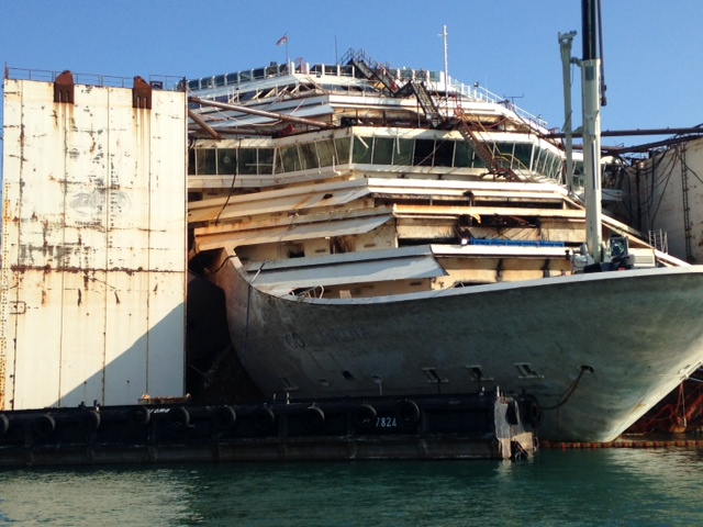 Costa Concordia, il 22% dei costi di demolizione per la tutela dell'ambiente