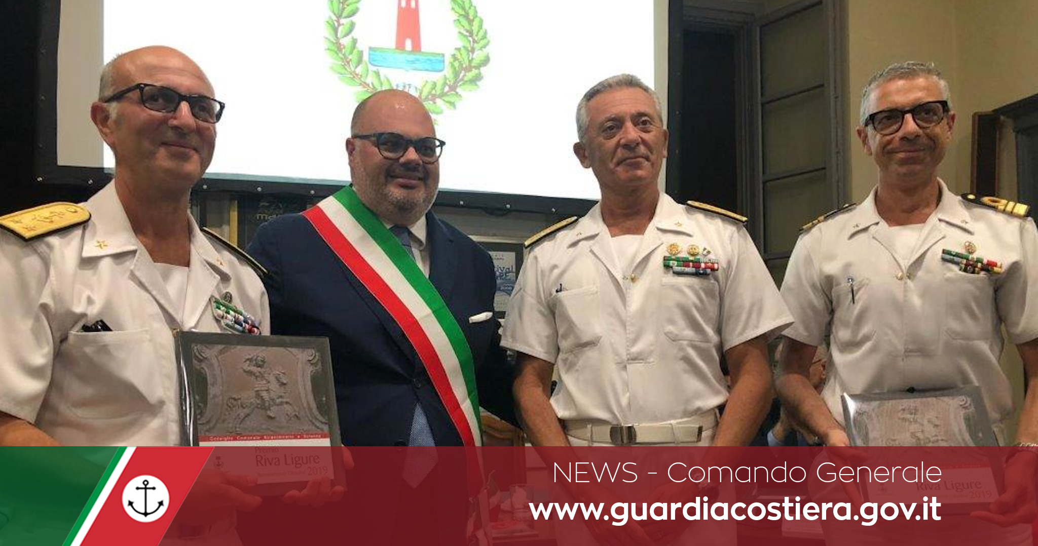 Riva Ligure, cittadinanza onoraria alla Guardia Costiera 