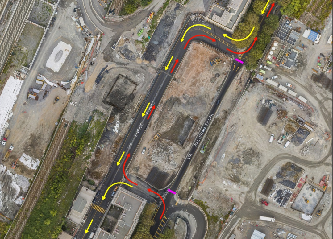Ponte Morandi, dalle 10 del 7 ottobre cambia la viabilità tra via Fillak e via Porro