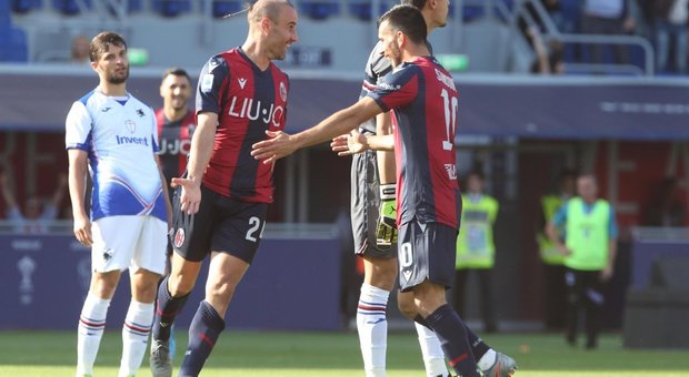 Bologna-Sampdoria 2-1, i blucerchiati affondano in Emilia: inutile il gol di Gabbiadini 