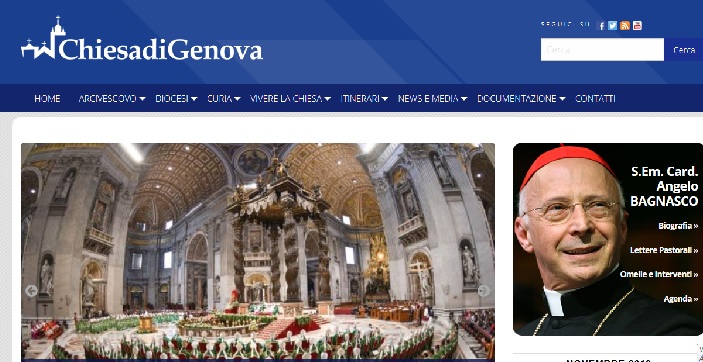 La Diocesi di Genova ha un nuovo sito web, anche per smartphone