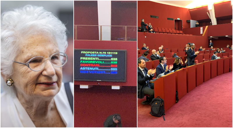 Liliana Segre, il Comune di Genova vota all'unanimità la cittadinanza onoraria