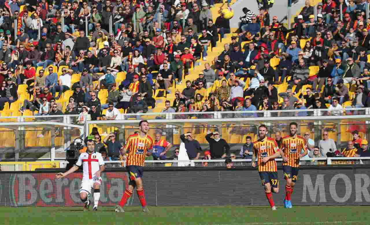 Lecce-Genoa 2-2, un Grifone sprecone è rimontato:  Pandev e Criscito non bastano