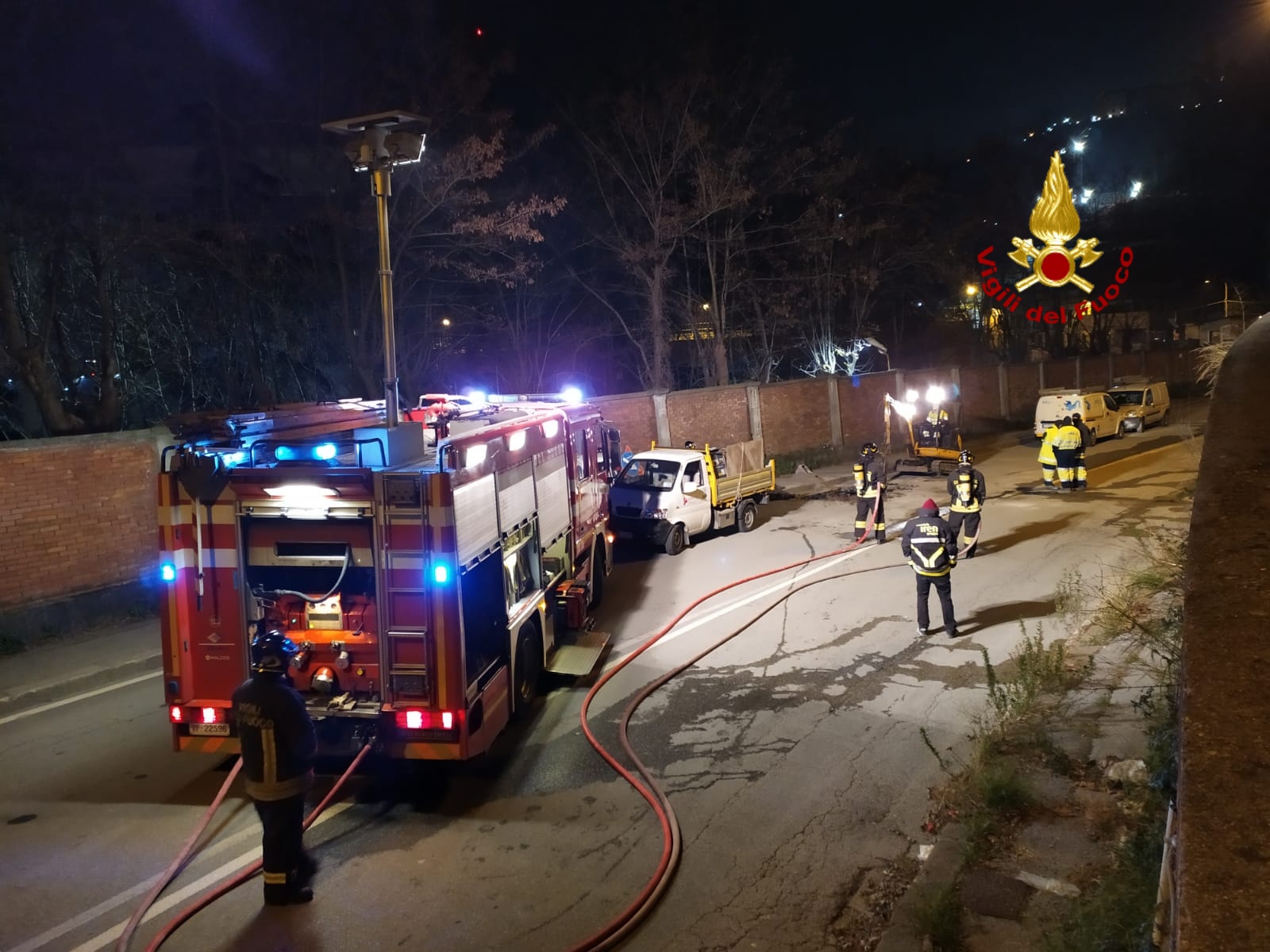 Ponte per Genova, lavori fermati per una fuga di gas in una strada adiacente