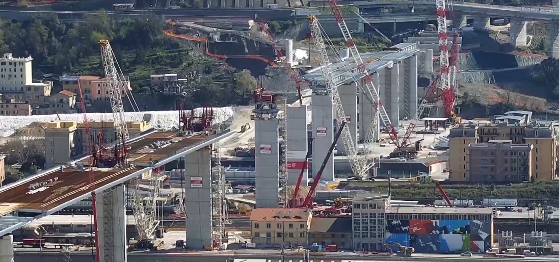 Ponte Genova, 8mila metri cubi di calcestruzzo per la soletta del viadotto