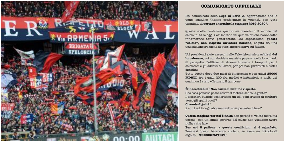 Genoa, i tifosi di Via Armenia 5r: 