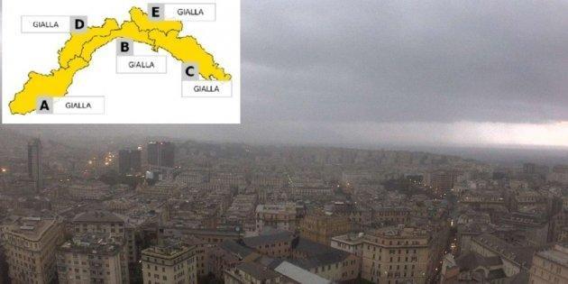 Tornano i temporali, venerdì allerta meteo gialla su tutta la Liguria