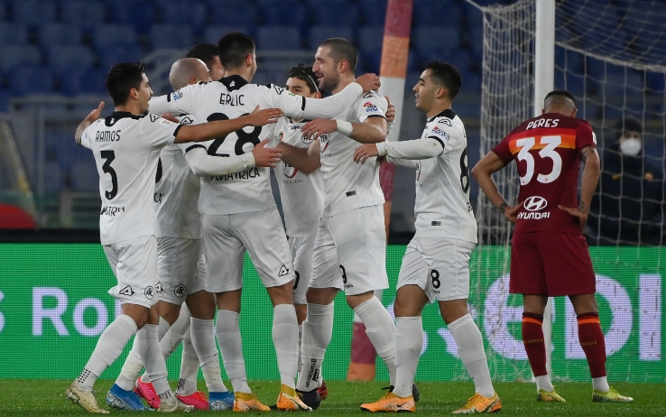 Roma-Spezia: 4-3 finale