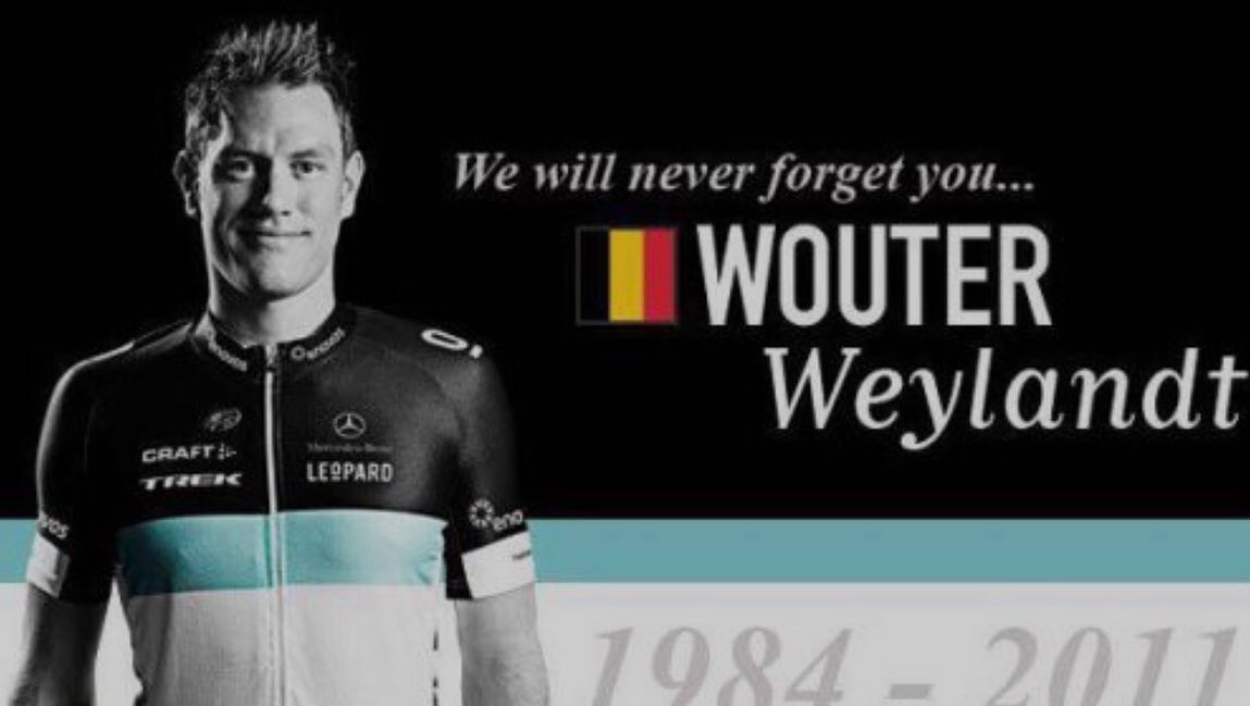 Weylandt, dieci anni dopo: il ricordo del ciclista caduto sul Bocco durante il Giro